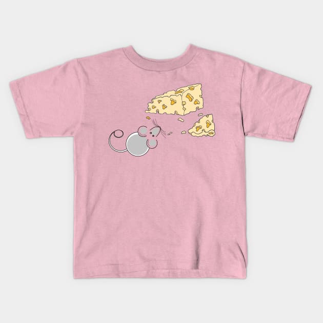 The Early mouse gets the cheese... Kids T-Shirt by Keatos